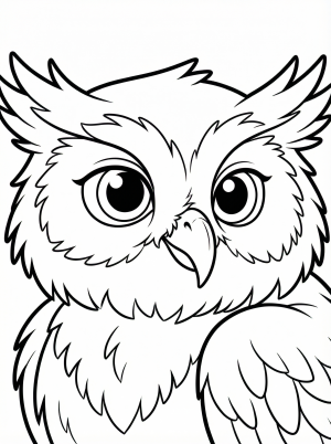 Bird Portrait coloring page