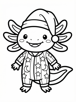 Cute Axolotl Pajamas