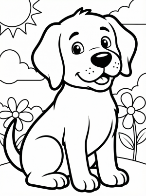 Big Dog coloring page