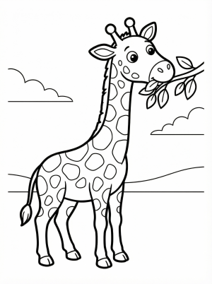 Girafves coloring pages