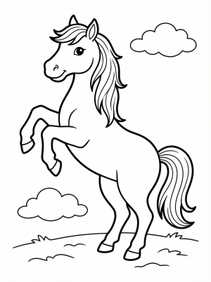 Horses coloring pages