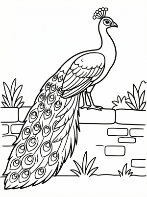 Peacock On Wall