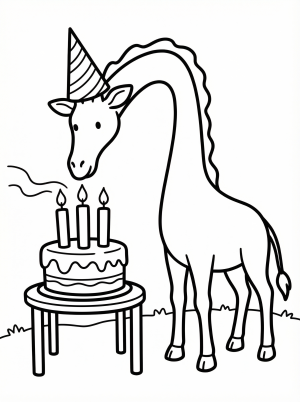 Birthday Giraffe