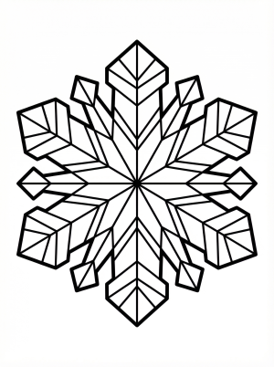 Snowflake Ornament coloring page
