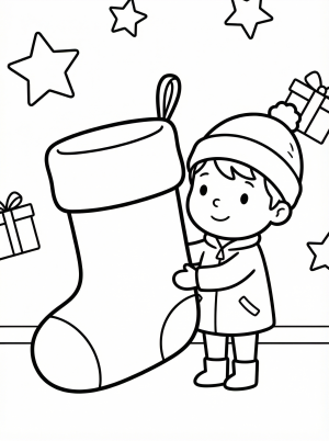 Christmas Stockings coloring pages
