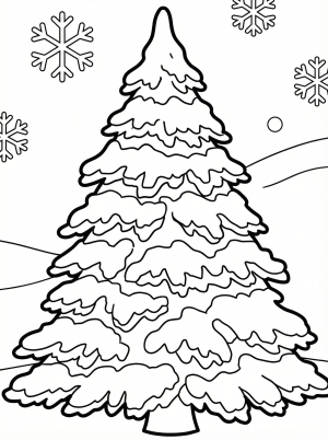 Christmas Trees coloring pages