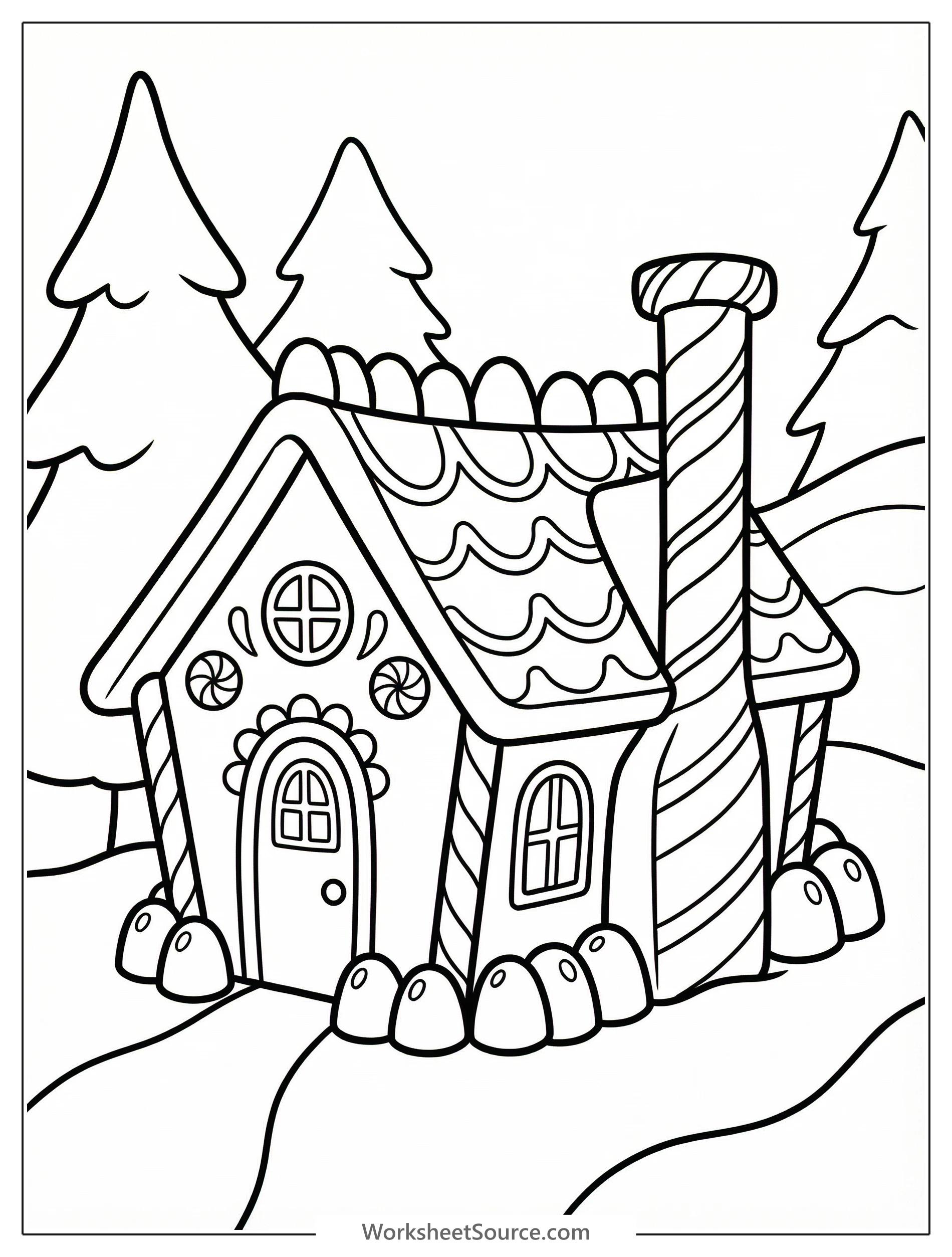 Gingerbread Cottage — 著色