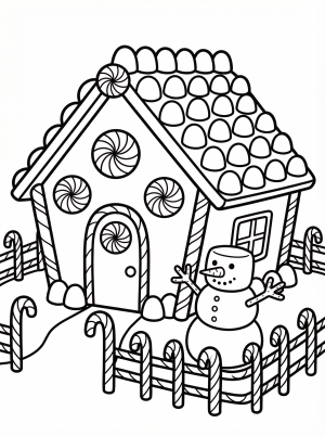 Gingerbread House Scene
