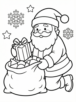 Santa With Toy Bag