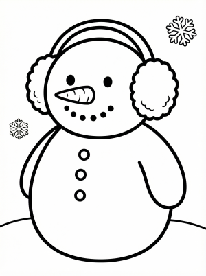 Snowmen coloring pages