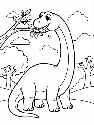 Brachiosaurus coloring pages