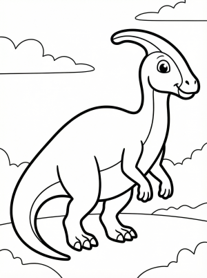 Parasaurolophus coloring pages