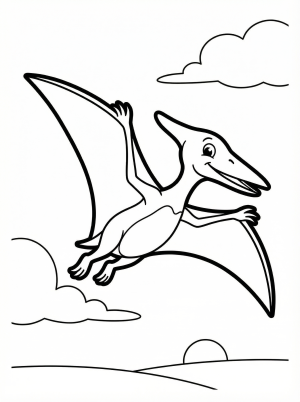 Pterodactyl coloring pages