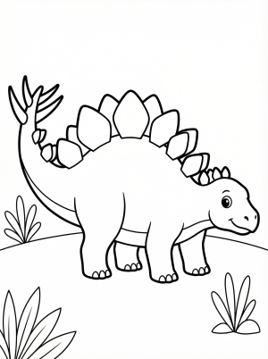 Stegosaurus Dinosaur coloring pages
