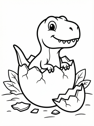 T-Rex Dinosaur coloring pages