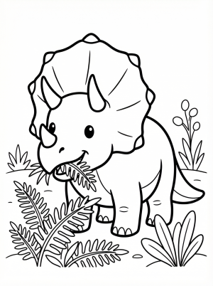 Triceratops Dinosaur coloring pages