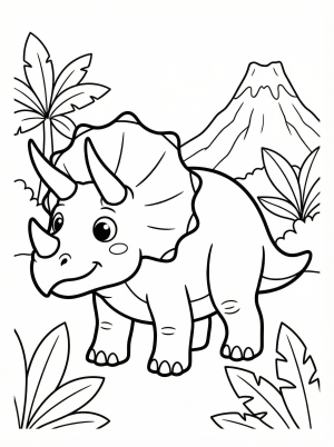 Triceratops coloring pages
