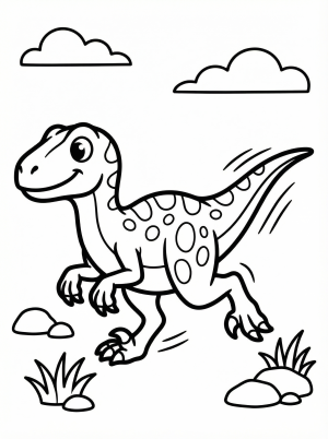Velociraptor coloring pages