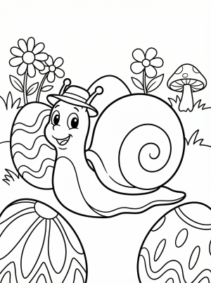 Egg hunt with a snail