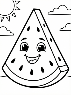 Fruits coloring pages