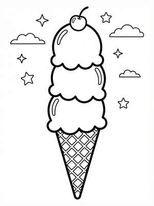 Ice Cream Coloring Pages coloring pages