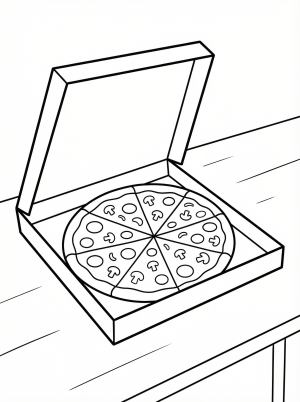 Pizza Coloring Pages coloring pages