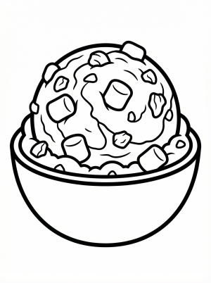 Rocky road ice cream