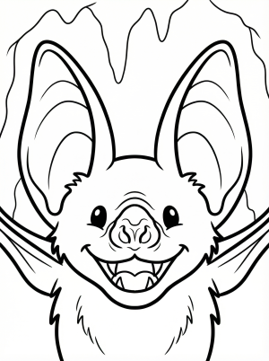 Bats coloring pages