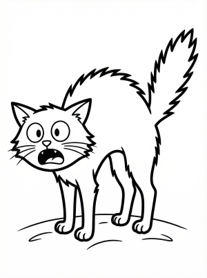 Black Cats coloring pages