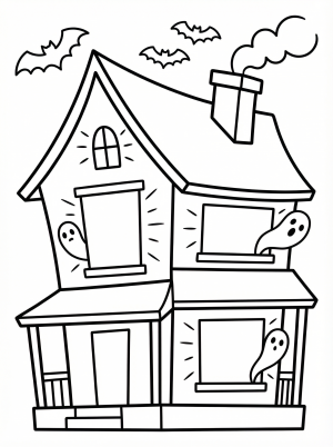 Haunted Houses coloring pages
