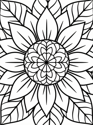 Nature Mandalas coloring pages