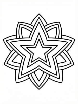 Simple Mandalas coloring pages