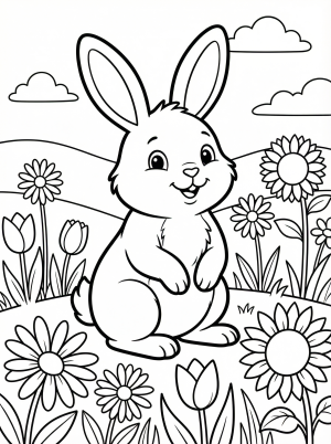 Flowers coloring pages