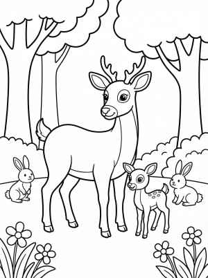 Forests coloring pages