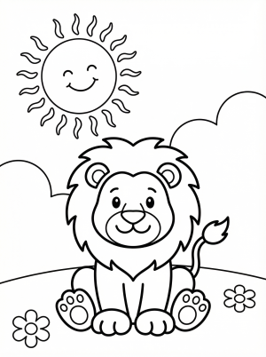 Suns coloring pages