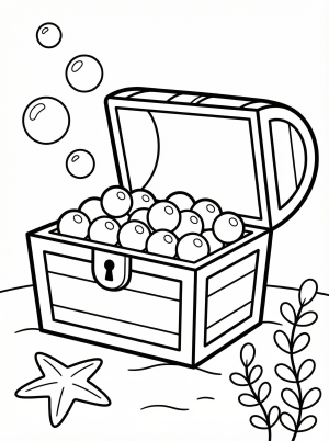 Treasures coloring pages