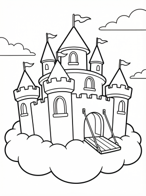 Castles coloring pages