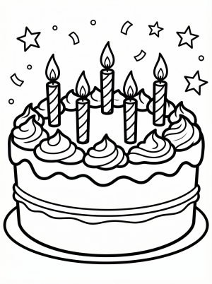 Birthday coloring pages