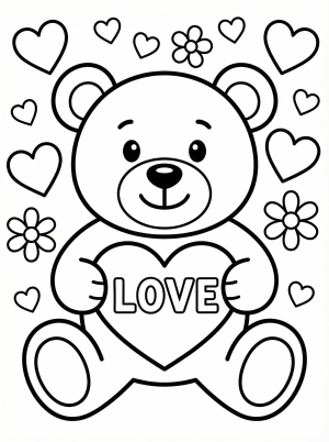 Valentines coloring pages