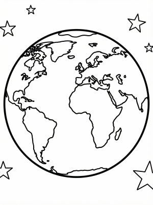 Space & Astronauts coloring pages