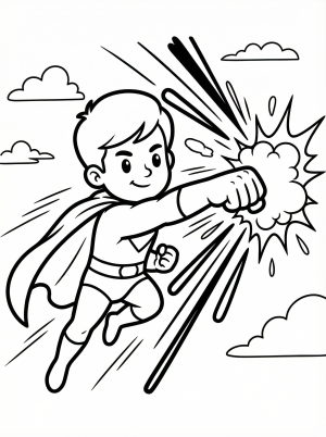 Superheroes coloring pages
