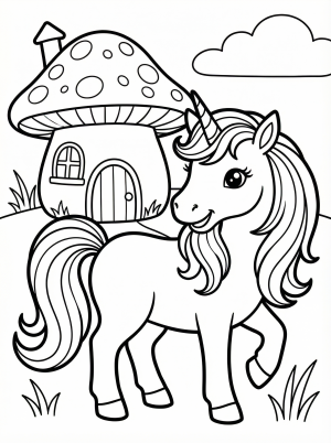 Fairy House and Unicorn