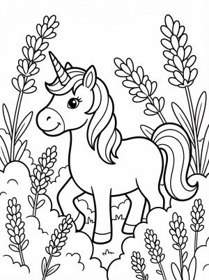 Unicorns coloring pages