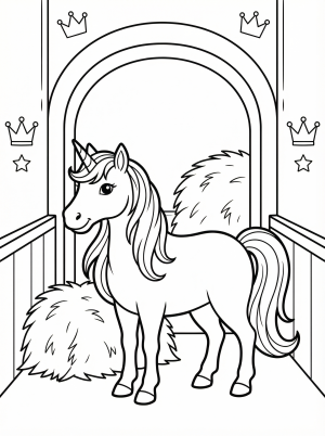 Castle Unicorn Stable Scene