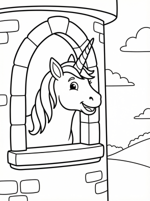 Castle Window Unicorn
