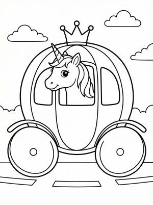Unicorn in Royal Carriage