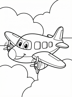 Aeroplanes coloring pages